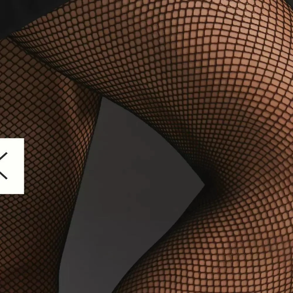 Anthropologie Black Fishnet Tights Medium